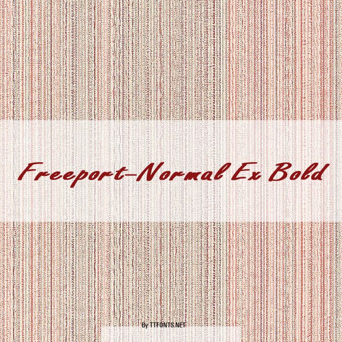 Freeport-Normal Ex Bold example